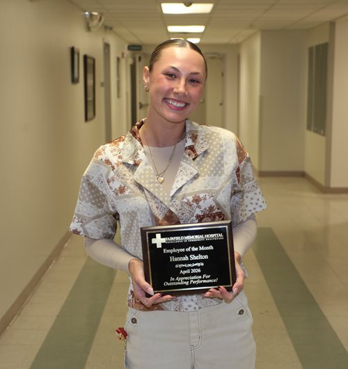 April 2026 Employee of the Month - Hannah Shelton